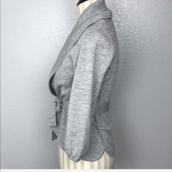 BCBGMaxAzria Merino Wool Gray Cardigan Size XS - Picture 3 of 7